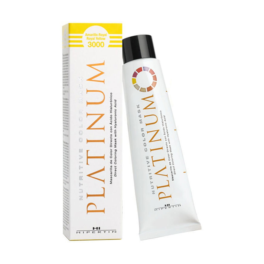 Уцінка! Тонувальна маска для волосся Hipertin Platinum Nutritive Color Mask з гіалуроновою кислотою, 3000 Royal Yellow, 100 мл