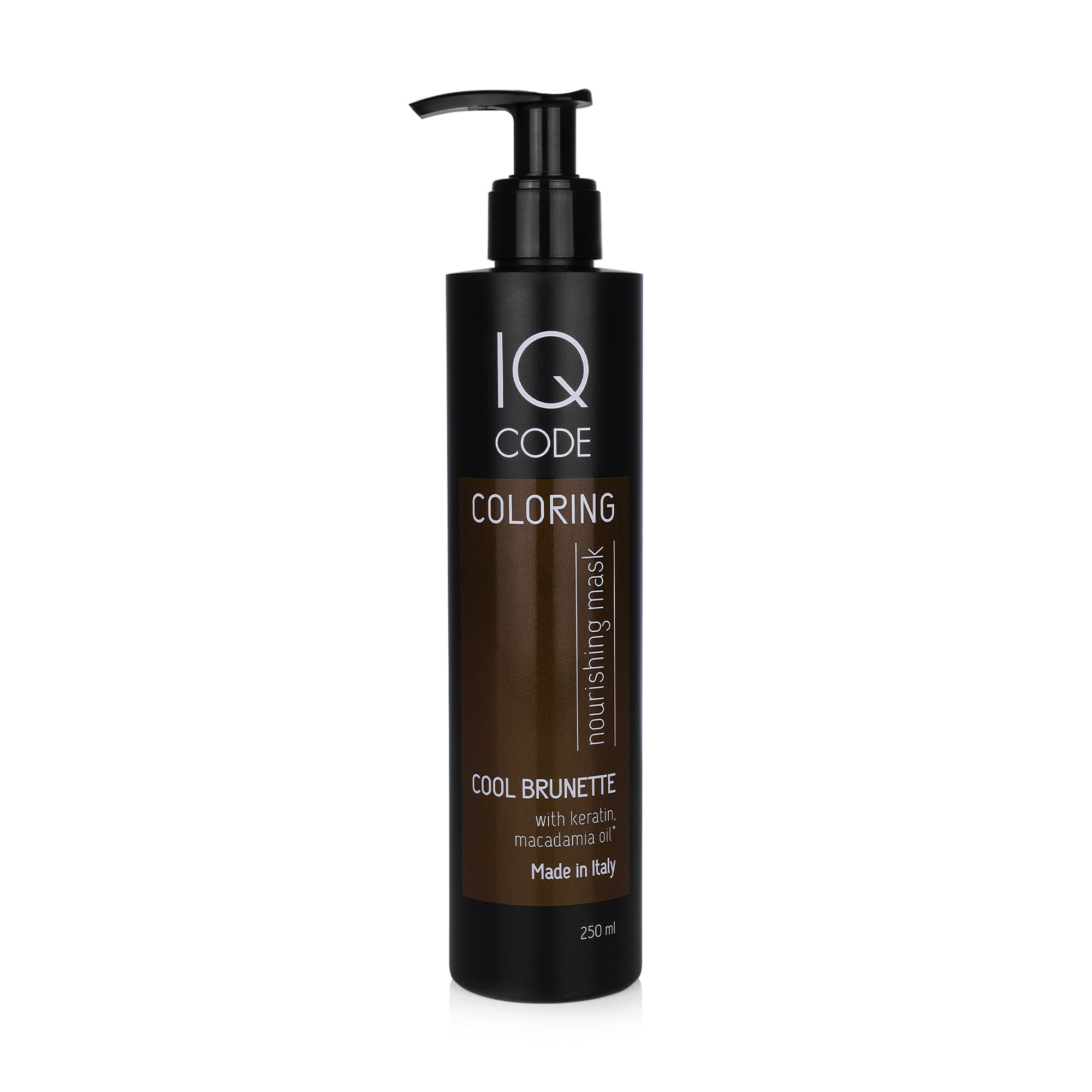 Уцінка! Тонувальна маска для волосся IQ code Color Mask Холодний каштановий (Cool Brunette), 250 мл